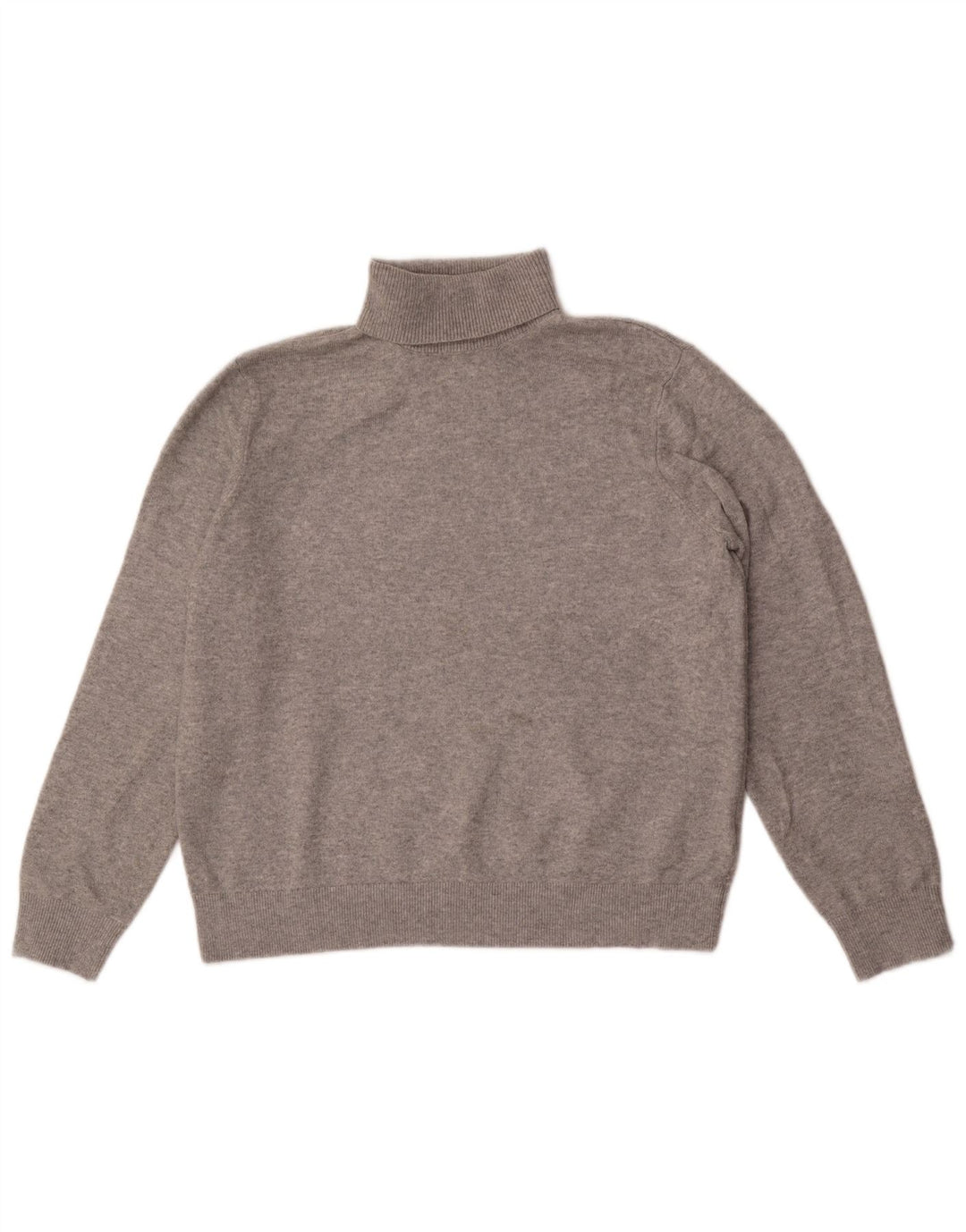 Marks & Spencer Jersey con cuello vuelto para hombre Poliéster gris medio