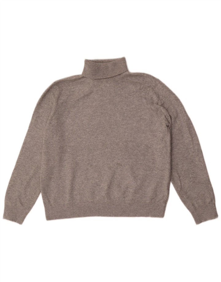 Marks & Spencer Jersey con cuello vuelto para hombre Poliéster gris medio