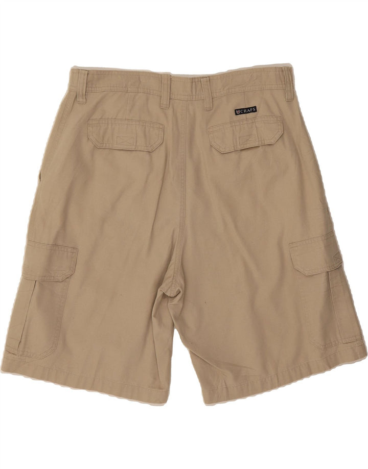 CHAPS Mens Cargo Shorts W34 Large  Beige Cotton Vintage Chaps and Second-Hand Chaps from Messina Hembry 