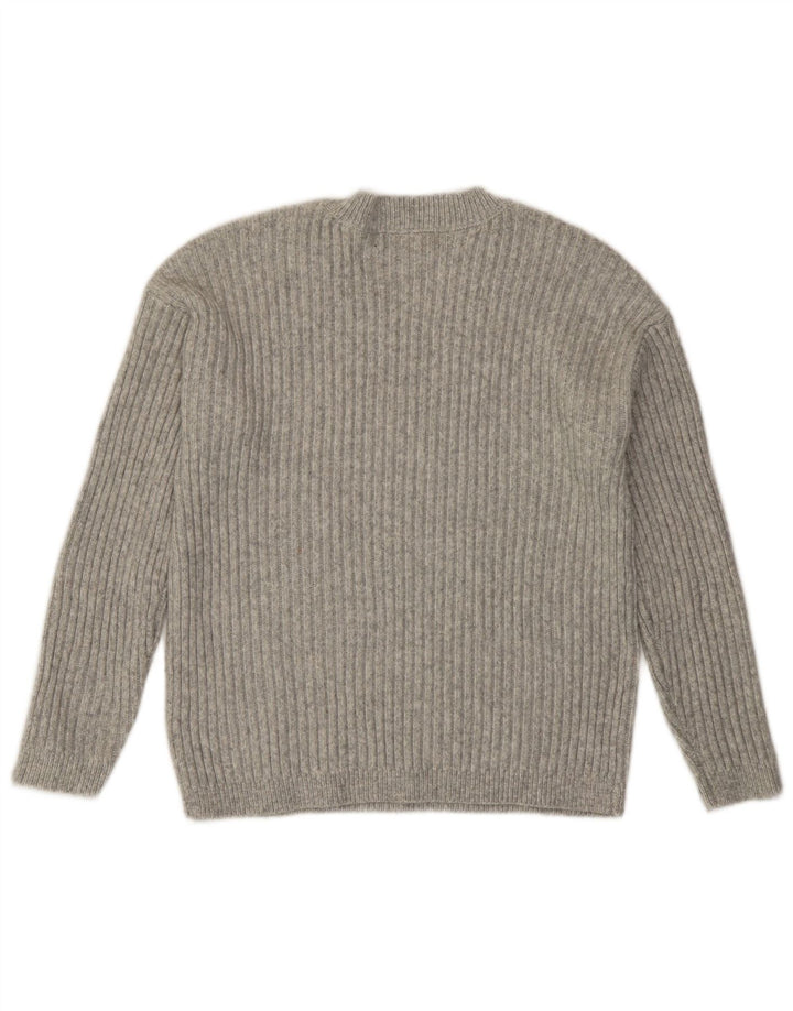 Marks & Spencer Suéter de Cuello Redondo para Mujer UK 10 Small Gris
