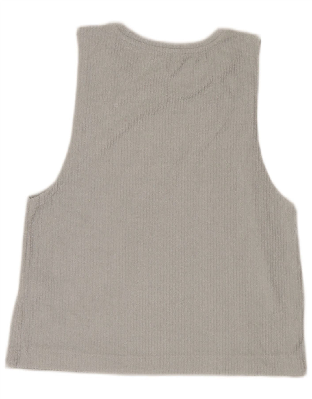 Zara Mujer Chaleco Top UK 40 Grande Algodón Azul
