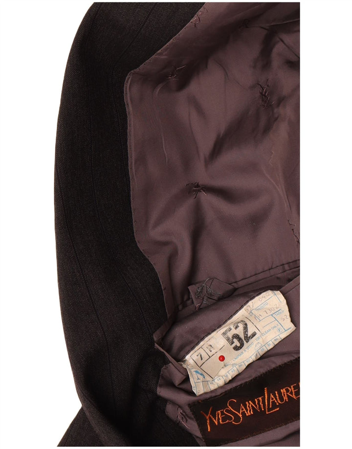 Yves Saint Laurent Chaqueta tipo blazer de 2 botones para hombre IT 52 XL Gris a rayas