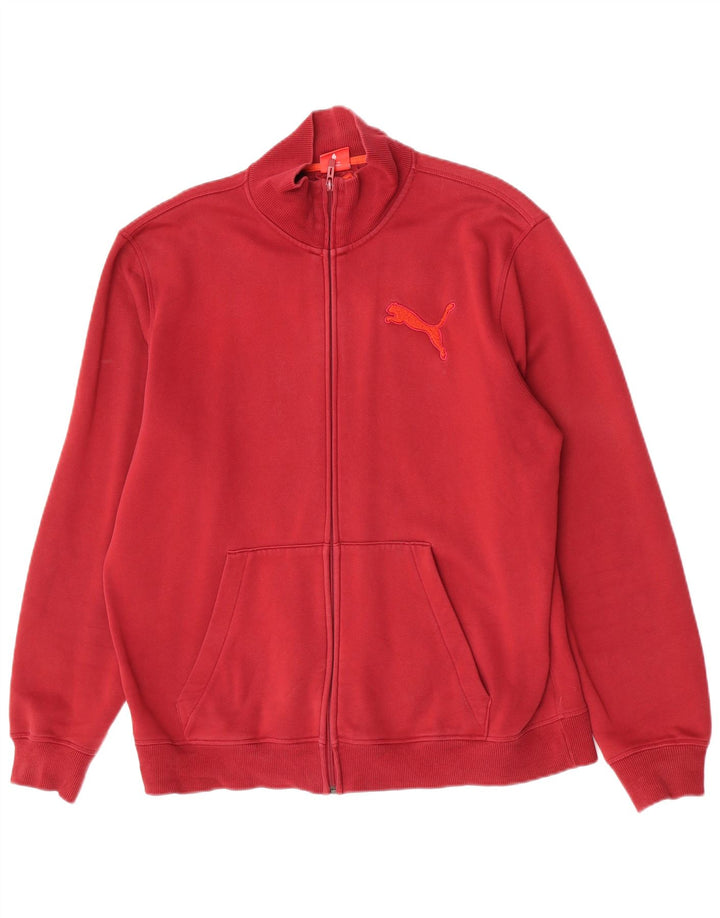 Puma Hombre Chándal Top Chaqueta XL Borgoña Algodón