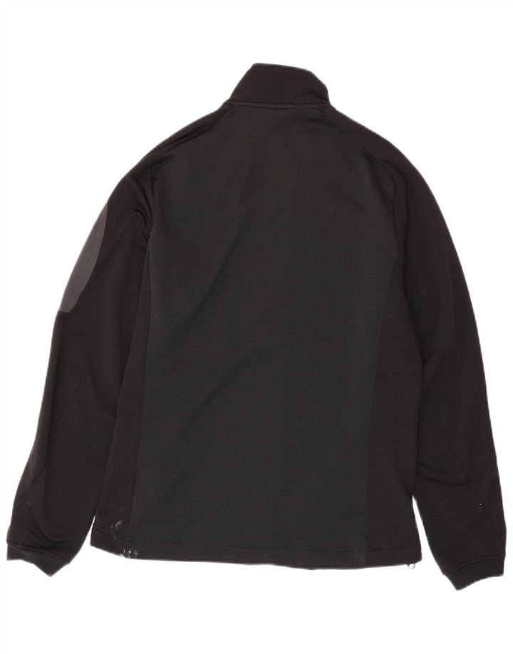 Adidas - Chaqueta de chándal para hombre, talla 40/42, poliéster negro mediano