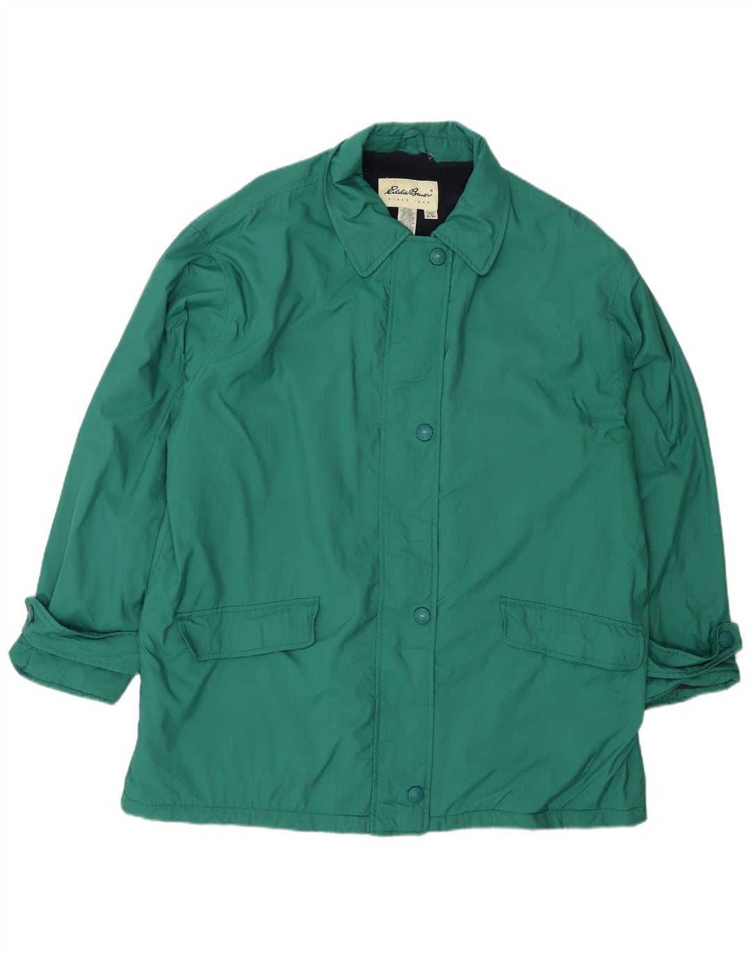Eddie Bauer Chaqueta cortavientos extragrande para mujer UK 18 XL Nylon verde