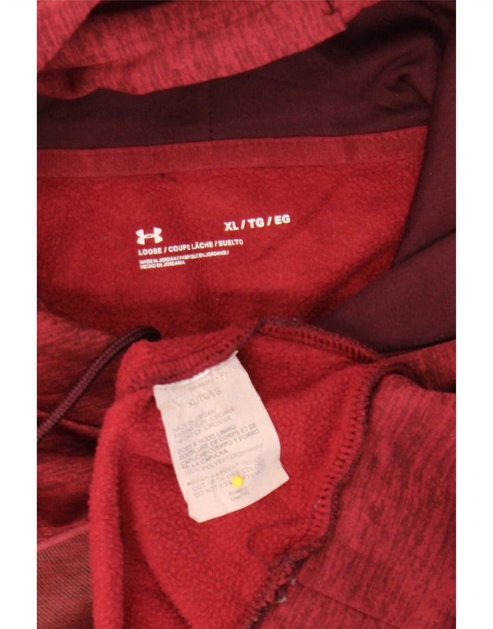 Under Armour Jersey con capucha gráfica para hombre XL Poliéster moteado granate