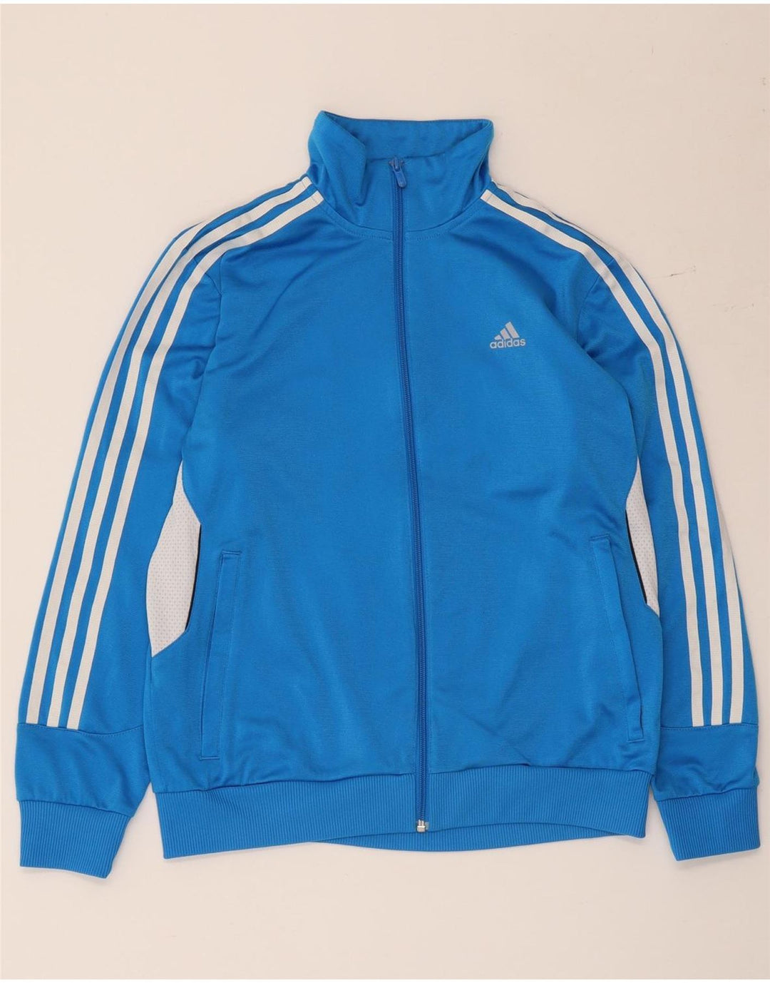 Adidas - Chaqueta de chándal para niño, 13-14 años, color azul, poliéster