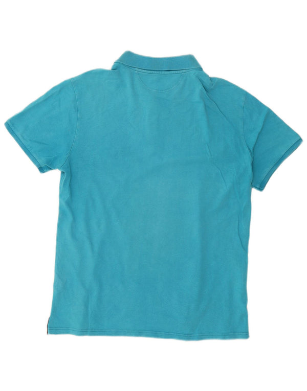 Champion Polo Easy Fit para hombre de algodón azul grande