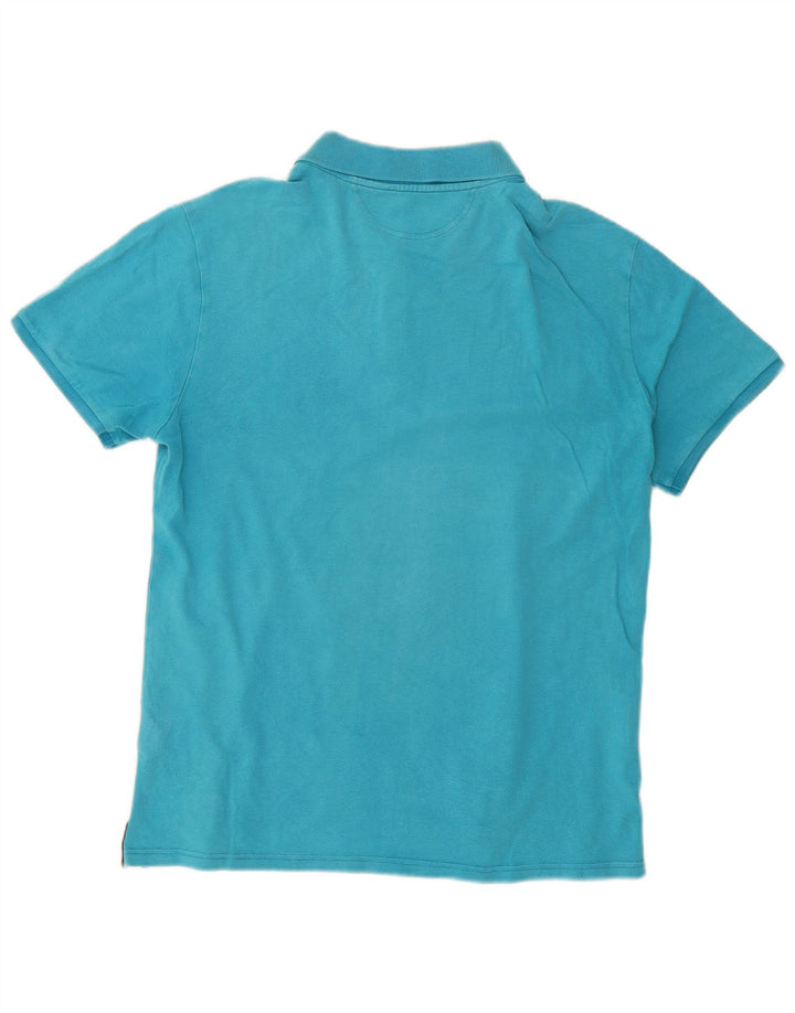 Champion Polo Easy Fit para hombre de algodón azul grande