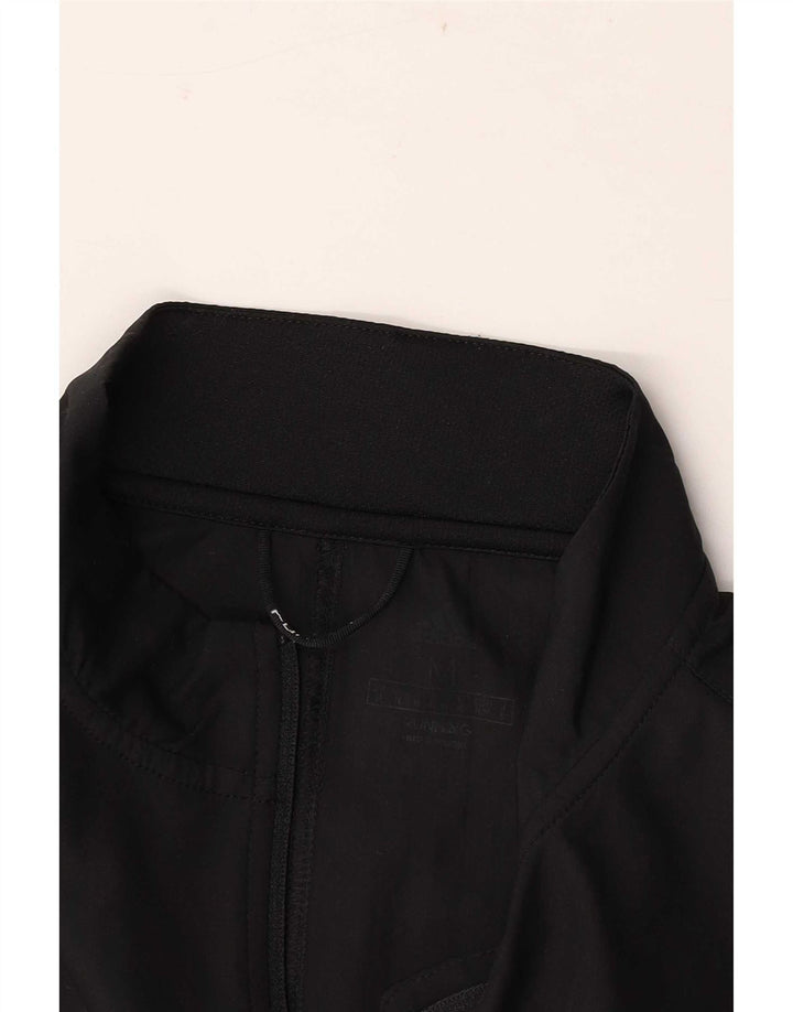 Adidas Mens Graphic Chándal Top Chaqueta Mediano Negro