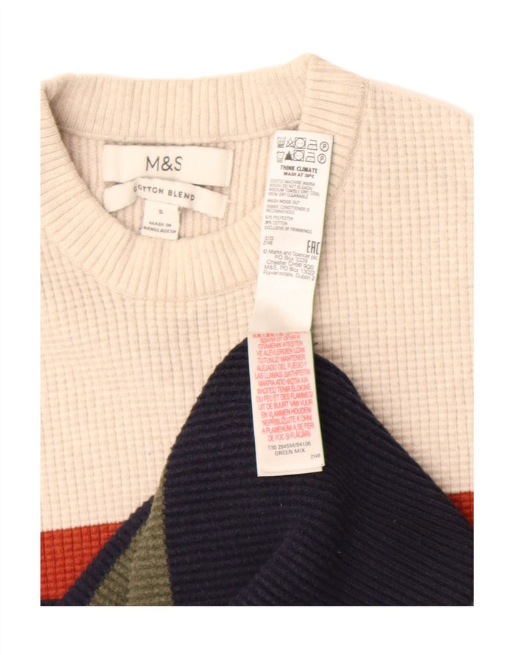 Marks & Spencer Suéter de Cuello Redondo para Mujer UK 10 Small Multicolor