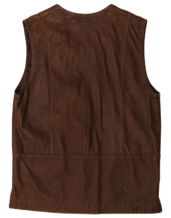 Chaleco de cuero para mujer Roxy EU 38 Cuero marrón medio