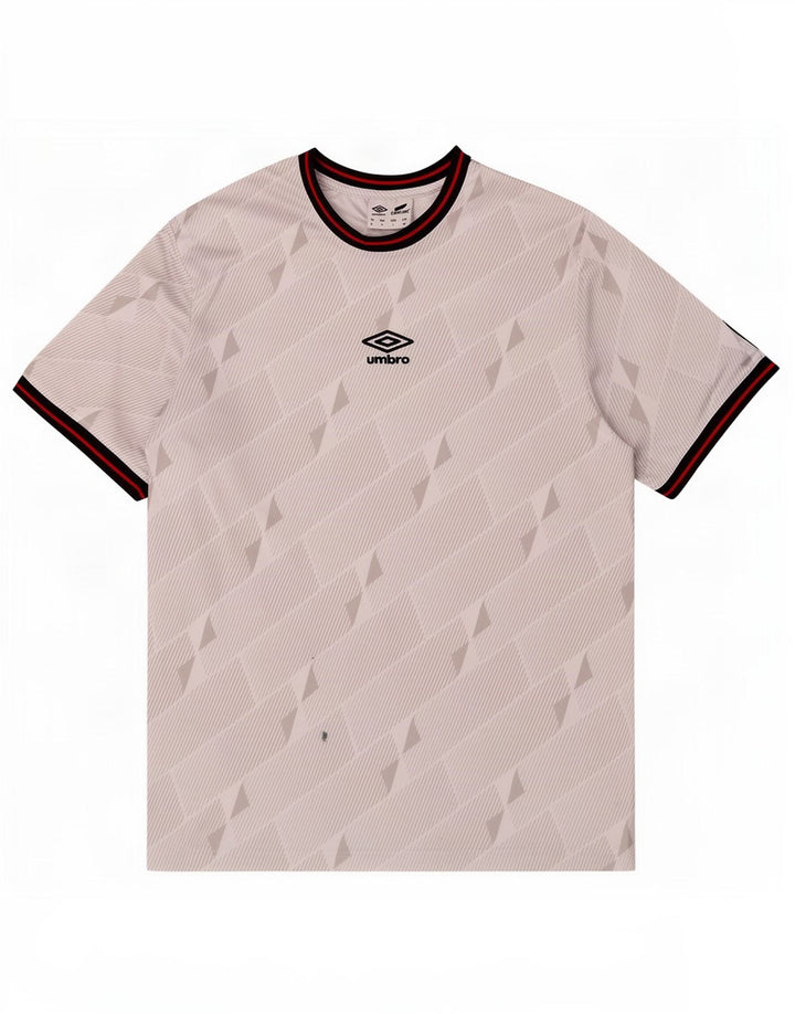 Camiseta Umbro Hombre Top Medium Blanco Geométrico Poliéster