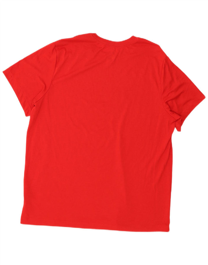 Nike Camiseta Dri Fit Graphic para hombre Top XL Poliéster rojo