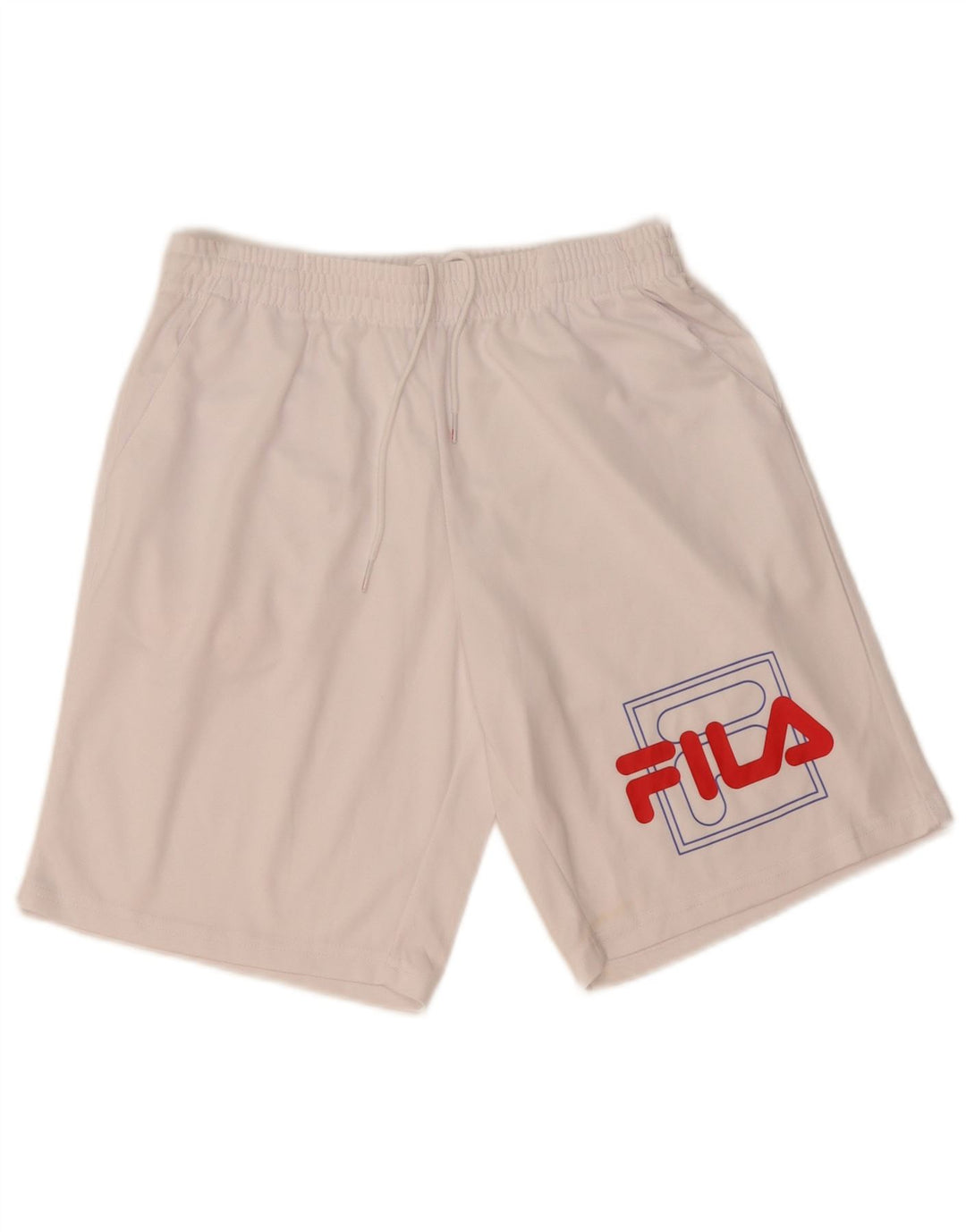 Fila Shorts deportivos gráficos para hombre XS Poliéster blanco
