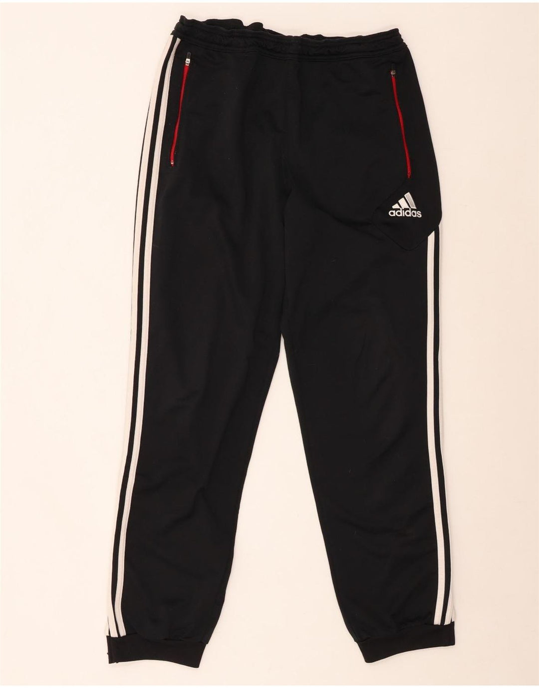 ADIDAS Pantalones de chándal para hombre Joggers UK 44/46 Large Negro Poliéster