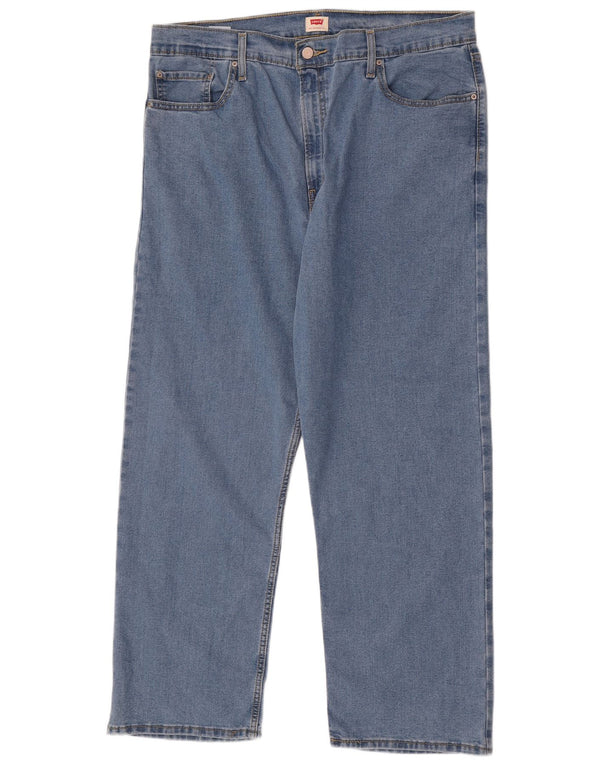 Levi's Mens Straight Jeans W34 L28 Blue Cotton