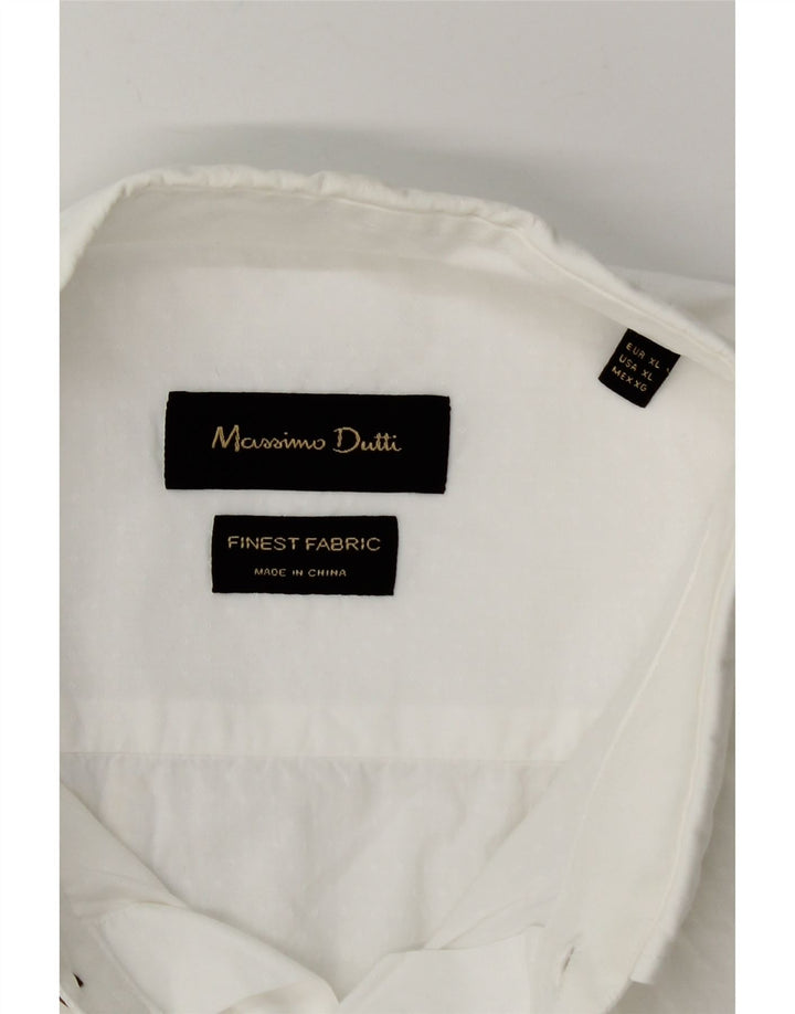 Camisa Massimo Dutti Hombre XL Blanca