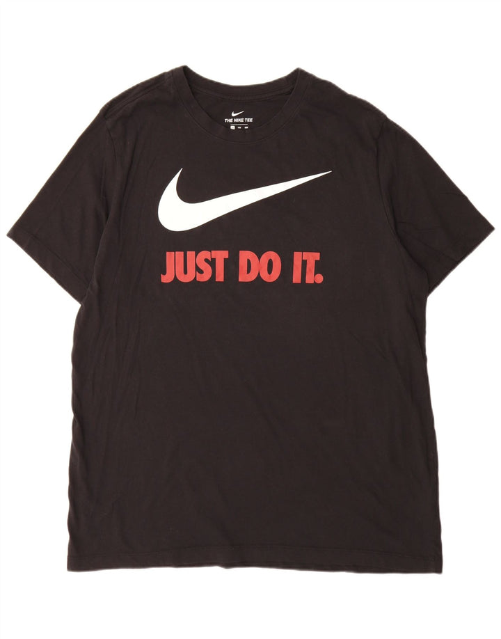 Nike Camiseta gráfica para hombre Top 2XL Algodón negro