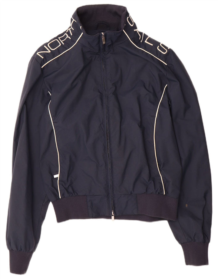 North Sails Chaqueta bomber estampada para hombre UK 36 Small Azul marino Nylon