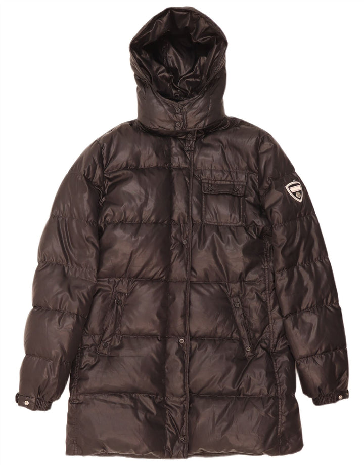 Champion Abrigo acolchado con capucha para mujer UK 40 XL Poliéster negro