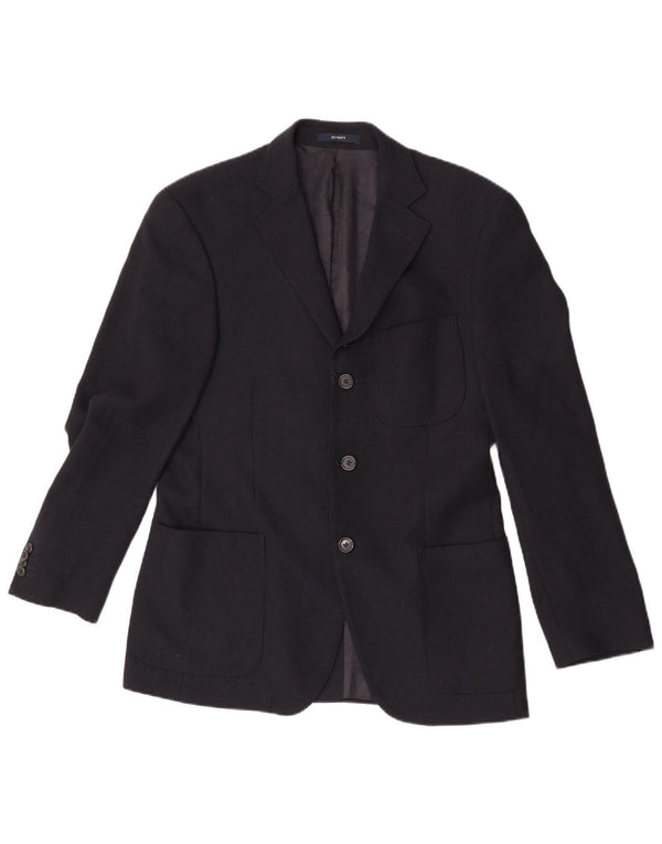 Seventy Chaqueta tipo blazer de 3 botones para hombre IT 46 Small Lana virgen azul marino