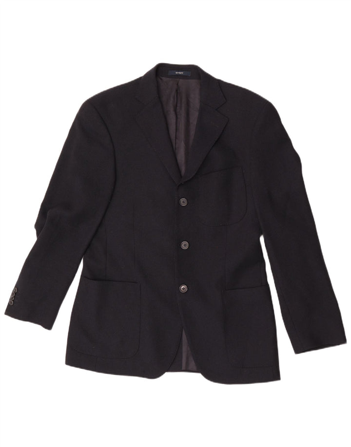 Seventy Chaqueta tipo blazer de 3 botones para hombre IT 46 Small Lana virgen azul marino