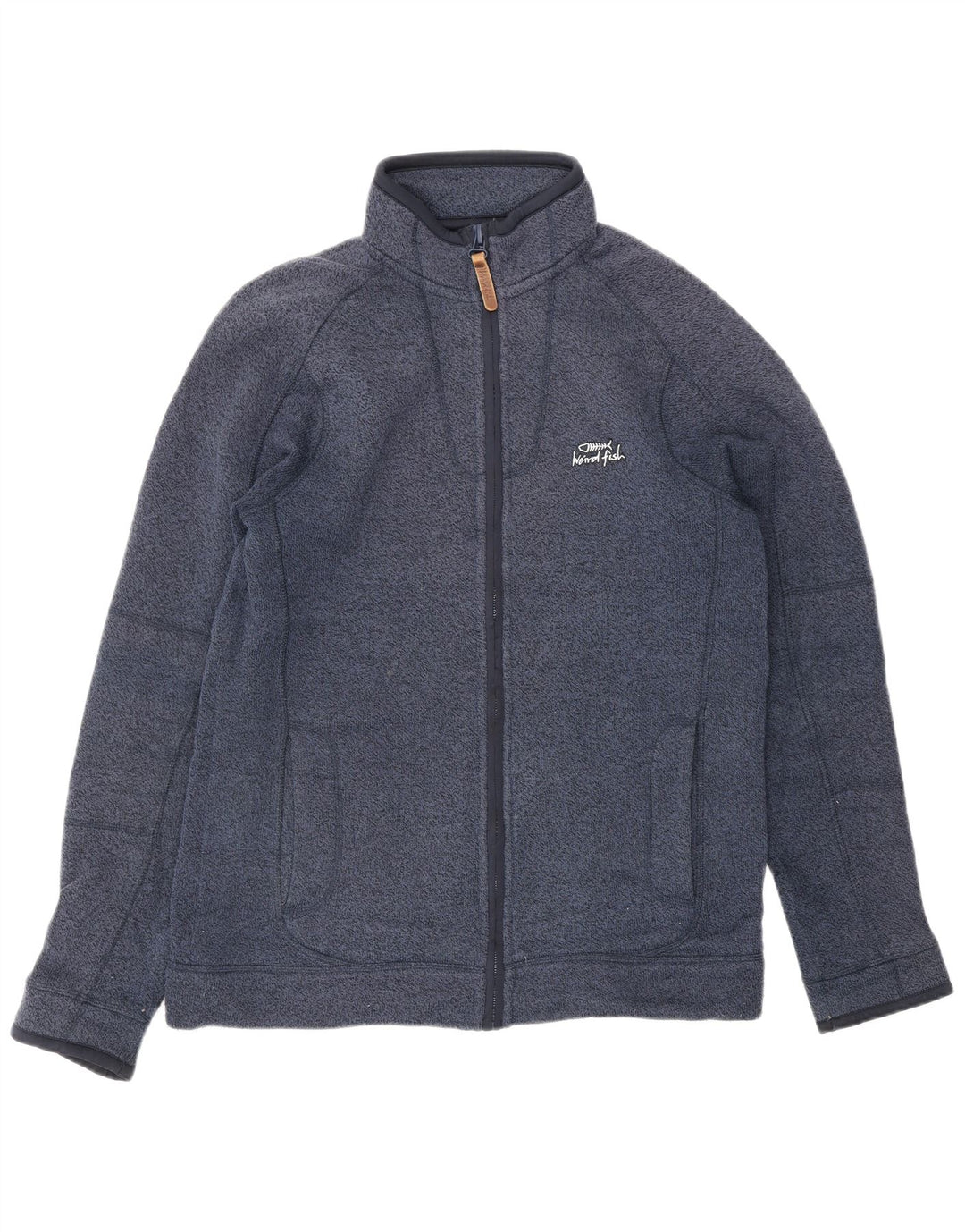 WEIRD FISH Chaqueta de chándal para hombre, talla pequeña, azul marino, poliéster