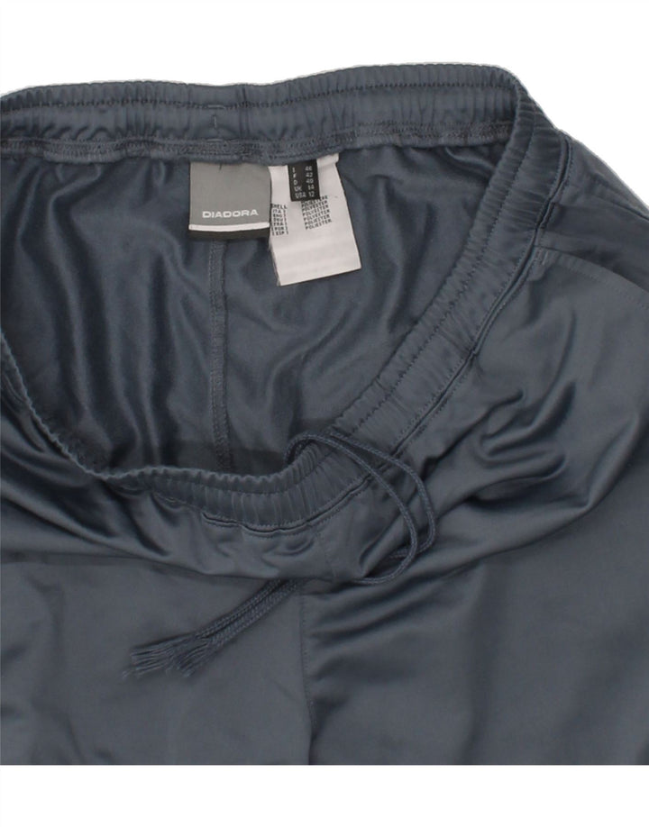 DIADORA Womens Tracksuit Trousers UK 14 Large Grey Polyester Vintage Diadora and Second-Hand Diadora from Messina Hembry 
