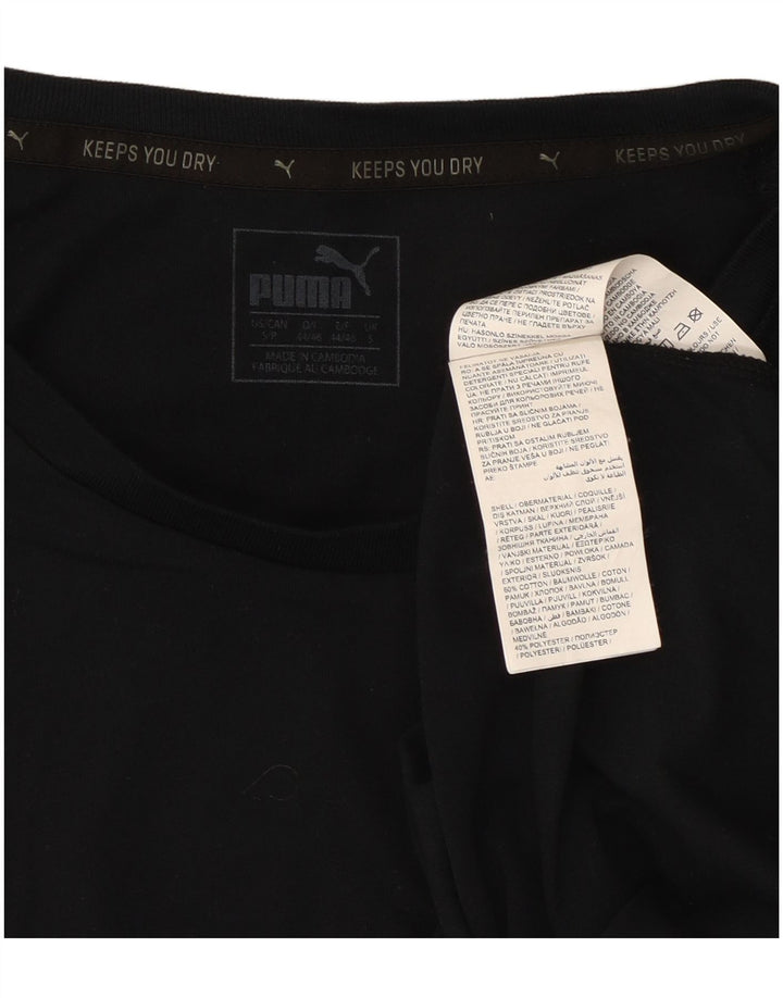 Puma - Camiseta para hombre, talla pequeña, algodón negro