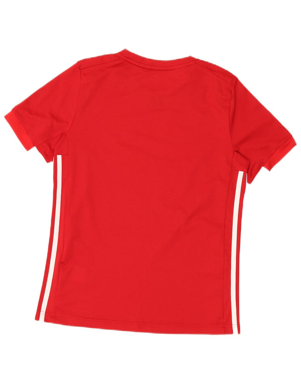 ADIDAS Camiseta Chico Climalite 13-14 Años Rojo Poliéster