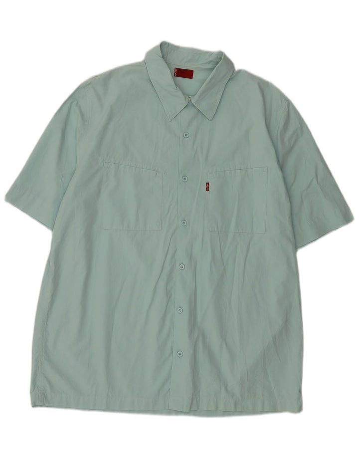 Camisa Levi's Hombre Manga Corta XL Algodón Azul