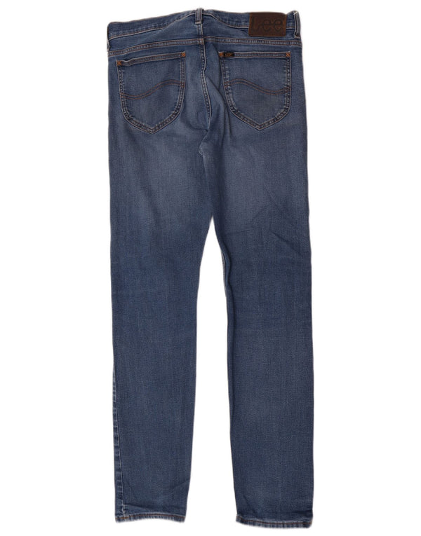 Vaqueros ajustados desgastados Rider para hombre Lee W32 L31 Algodón azul