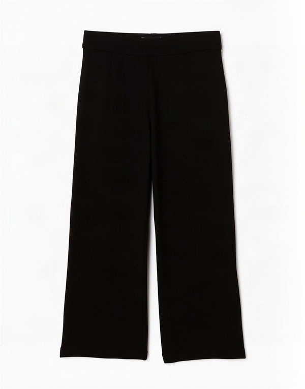 Marks & Spencer Pantalones cortos de pierna ancha para mujer UK 12 Medium W30 L26 Negro