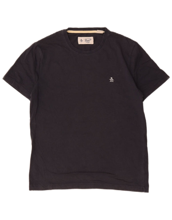 Camiseta Penguin Hombre Top Medium Azul Marino Algodón