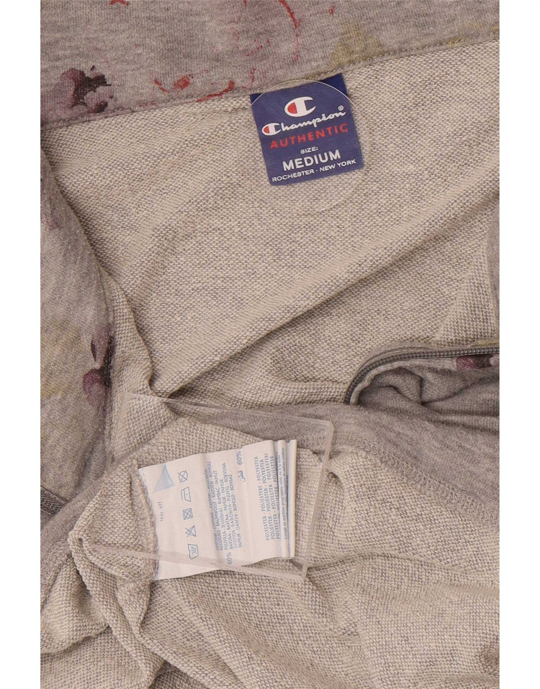 Champion Chaqueta de chándal para mujer UK 40 Algodón floral gris medio
