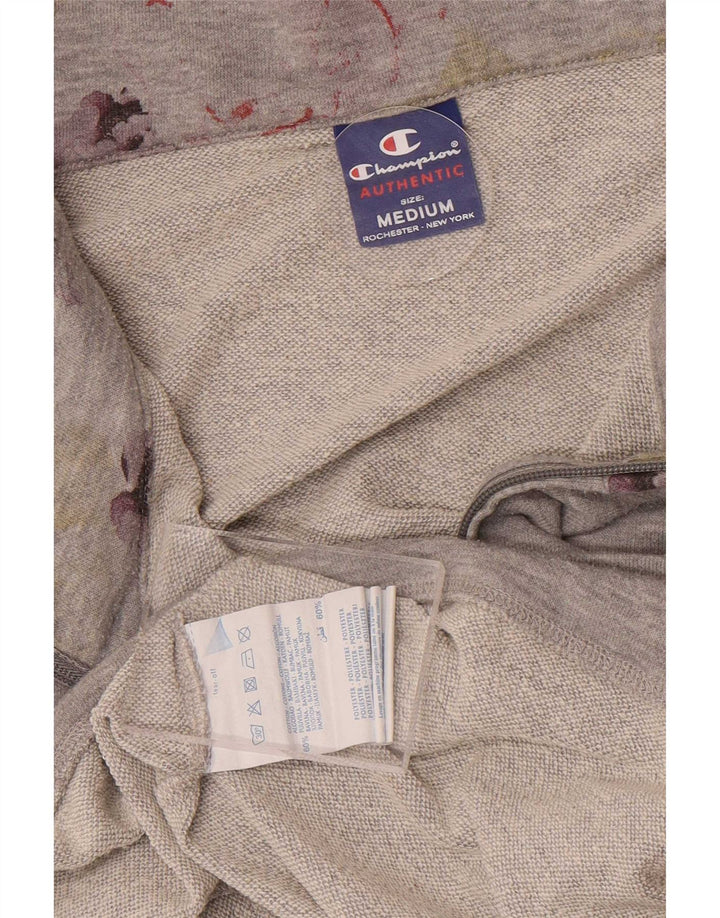 Champion Chaqueta de chándal para mujer UK 40 Algodón floral gris medio