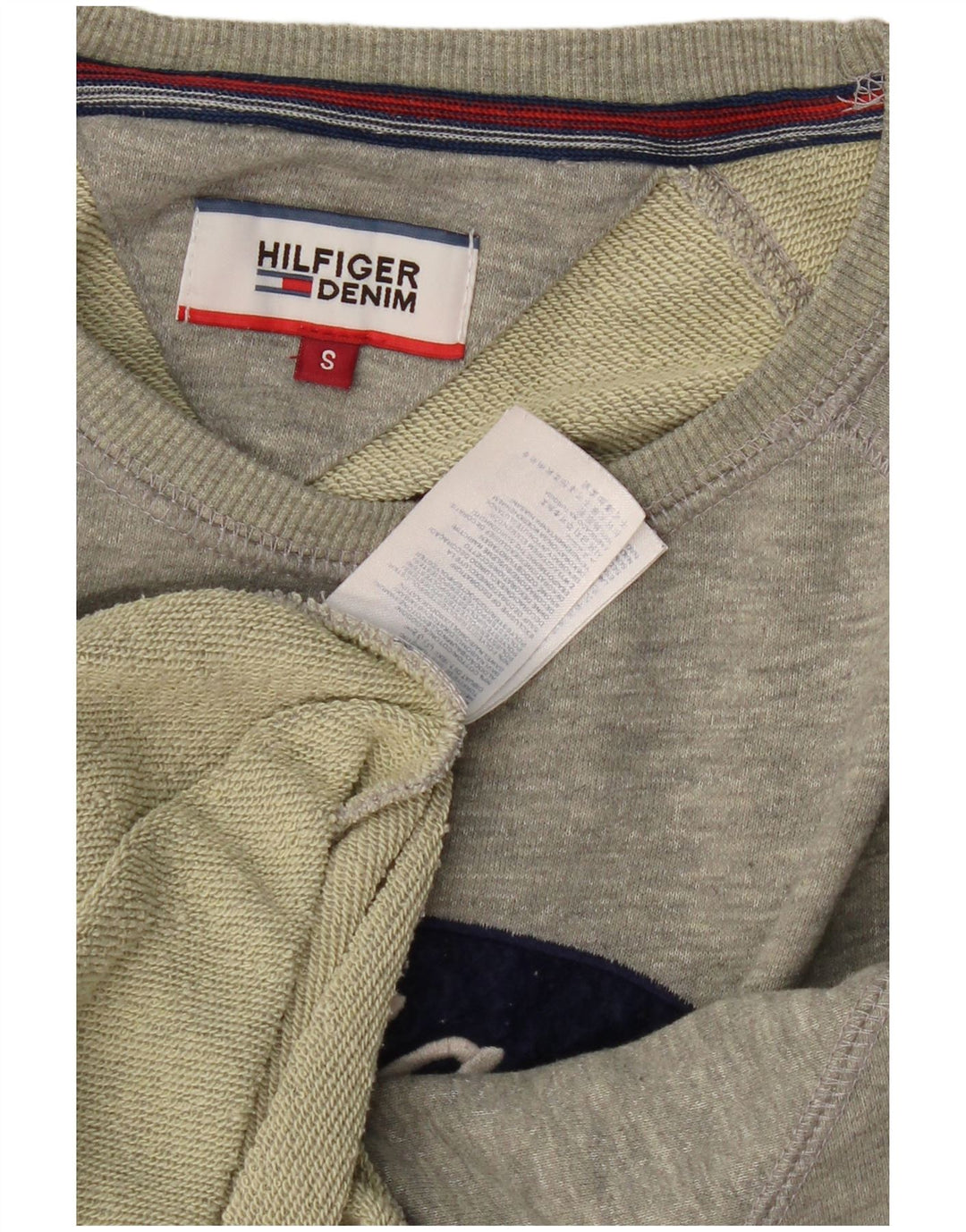 TOMMY HILFIGER Sudadera gráfica para hombre Jumper Small Gris Algodón
