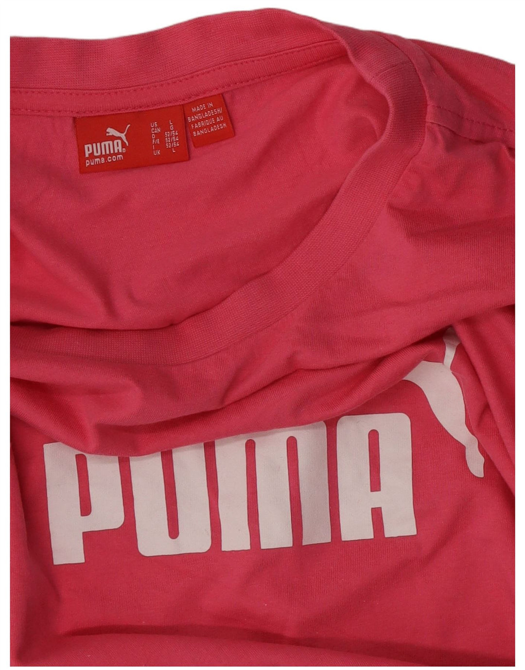 Puma - Camiseta gráfica para hombre, talla grande, color rosa