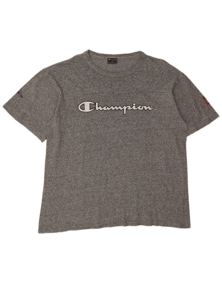Champion Camiseta gráfica para hombre Top XL Gris moteado