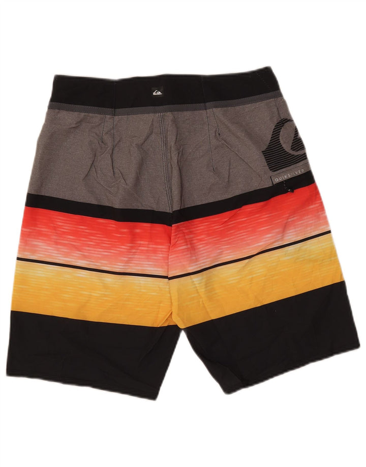 Quiksilver Bañador para Hombre con Estampado gráfico, tamaño Mediano, Rayas Multicolores