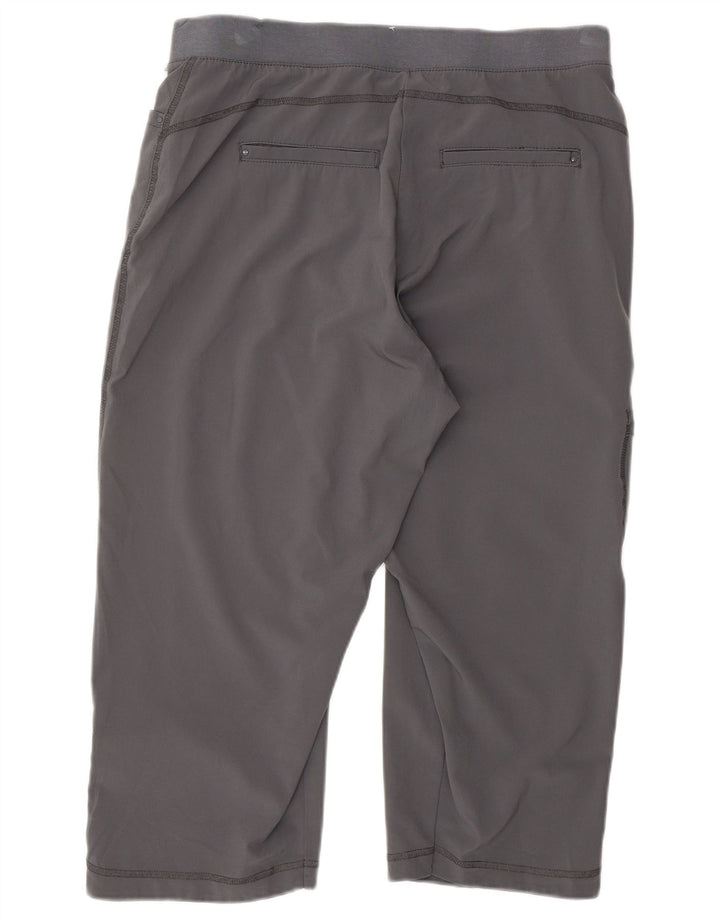 LEE Pantalones Capri de Ajuste Relajado para Mujer US 8 Mediano W30 L20 Poliéster Gris