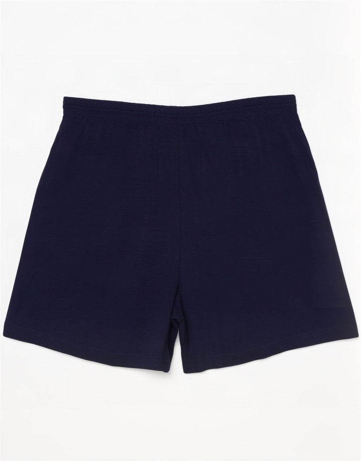 Pantalones cortos deportivos Umbro para hombre, talla grande, azul marino, a rayas