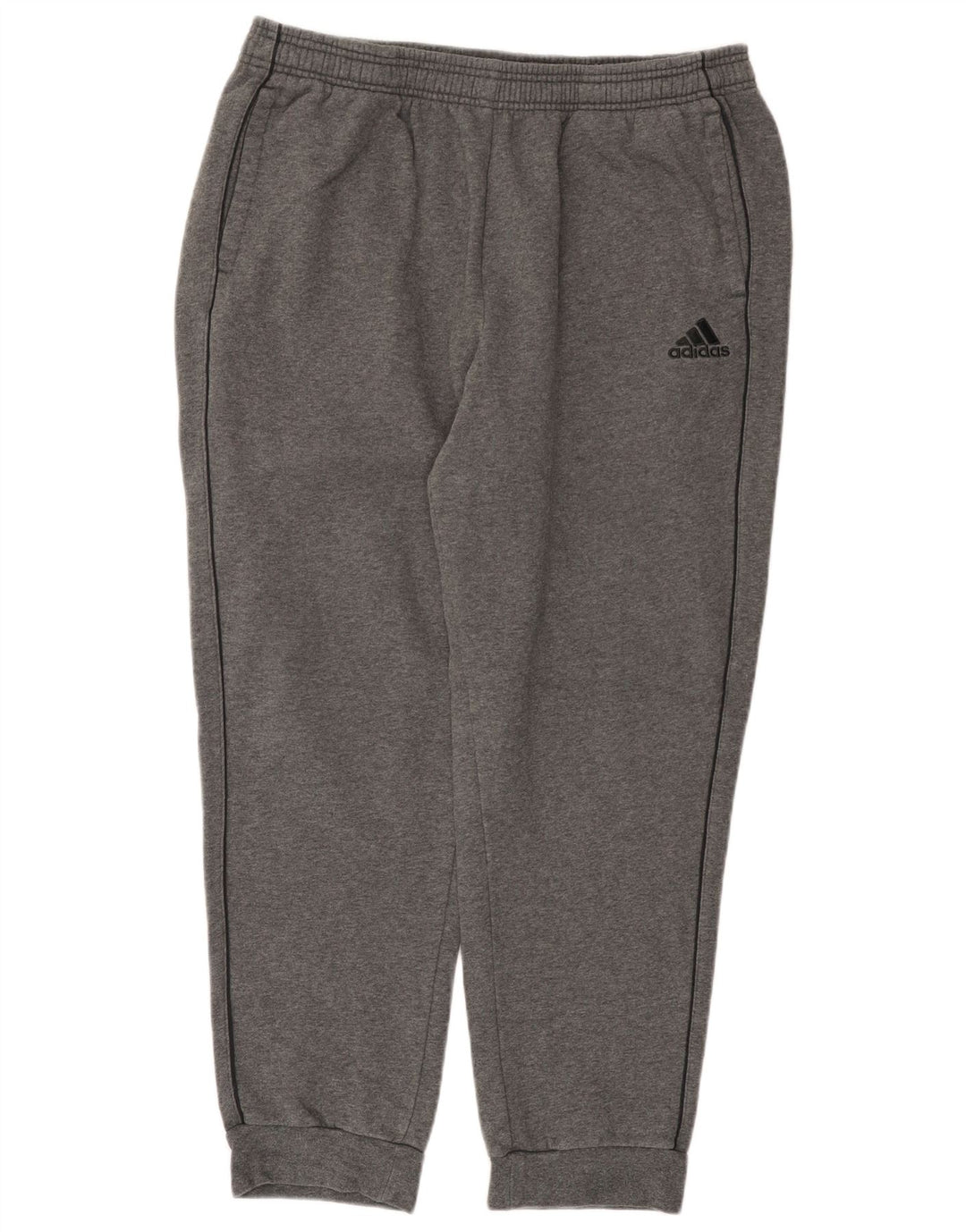 Adidas Hombre Pantalones De Chándal Joggers XL Gris Algodón