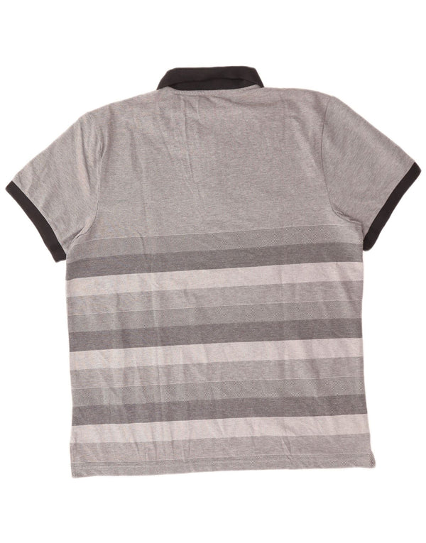 Polo Nike Hombre XL Algodón Rayas Gris