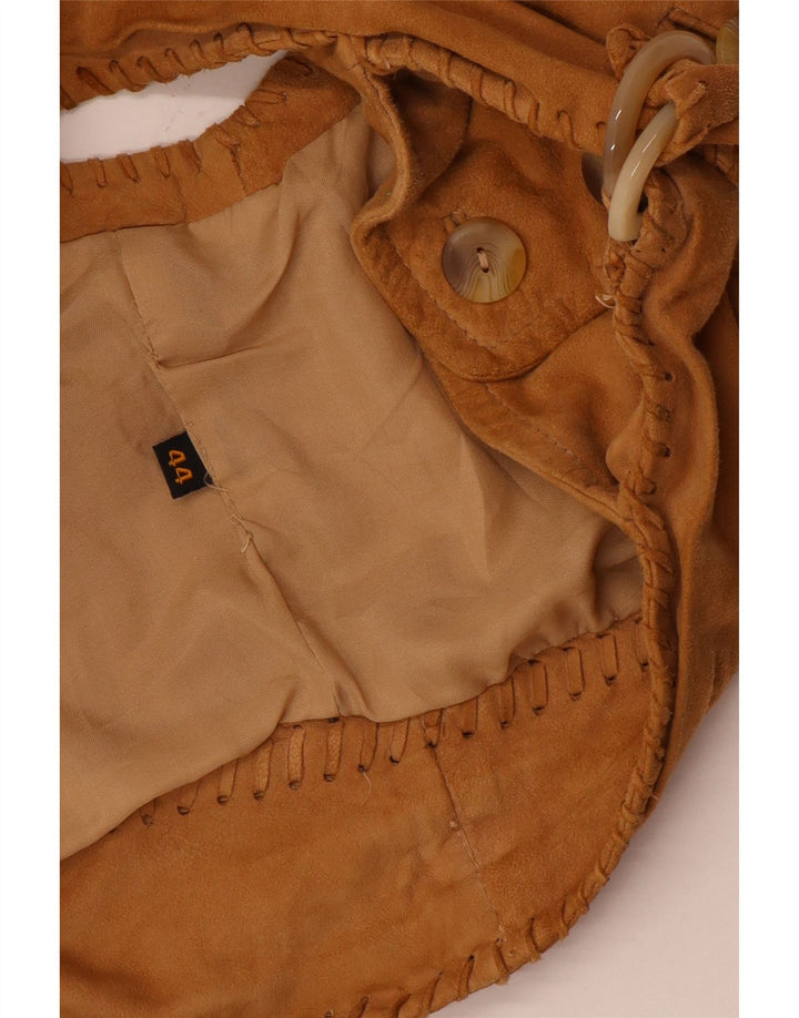 Chaleco de ante vintage para mujer IT 44 Beige medio