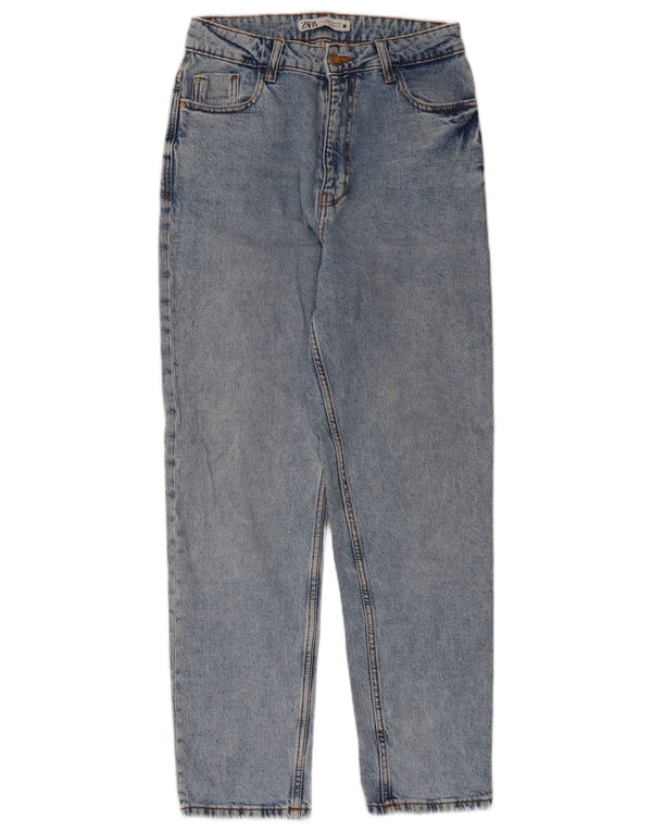 Zara Jeans Cónicos Para Mujer EU 38 Small W28 L27 Azul