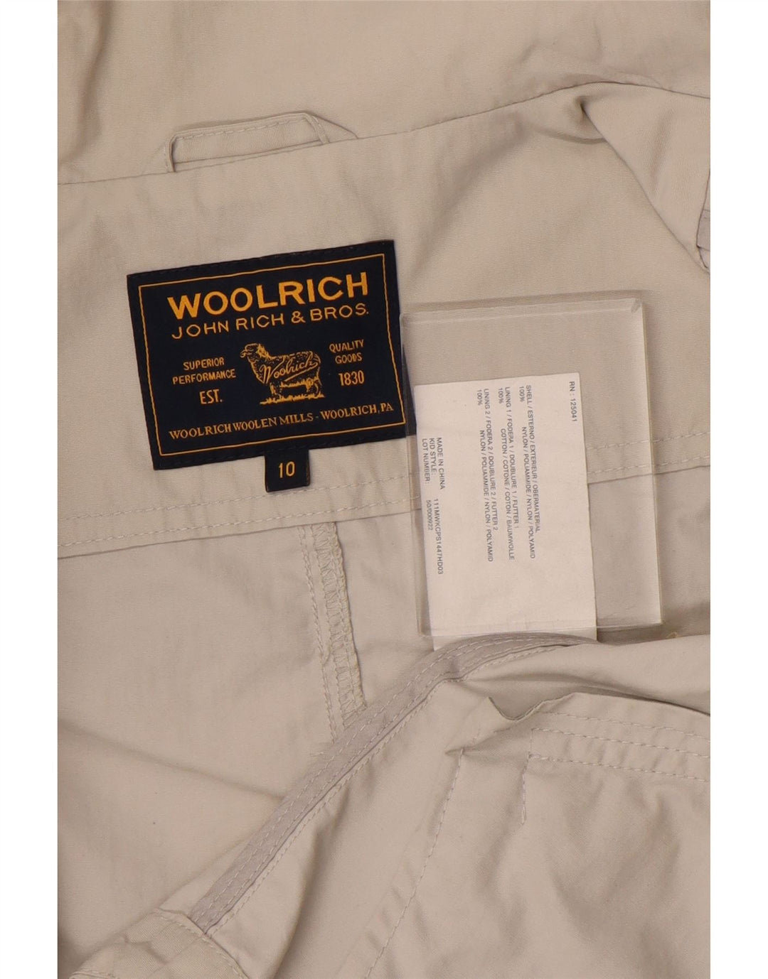 WOOLRICH Cazadora Bomber Niña 9-10 Años Nylon Gris