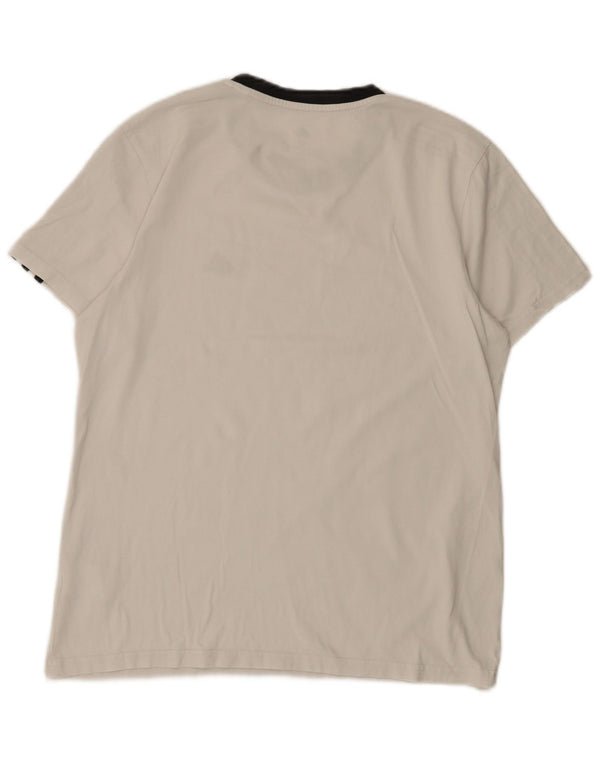 Adidas Camiseta Mujer Top UK 12/14 Medium Blanco Algodón