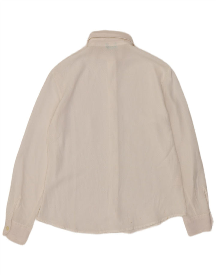 Camisa Benetton Mujer ES 42 Mediano Blanco